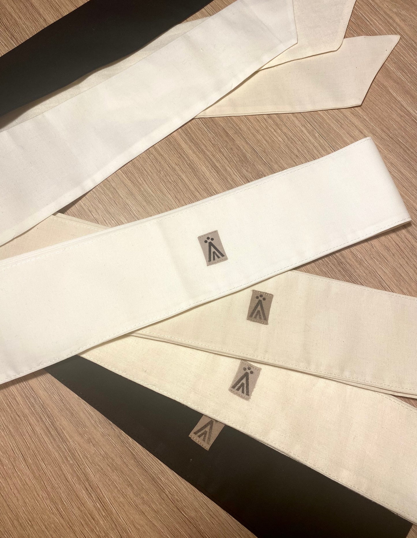 Organic Cotton or Hemp Belt / Milky White / Natural / Black