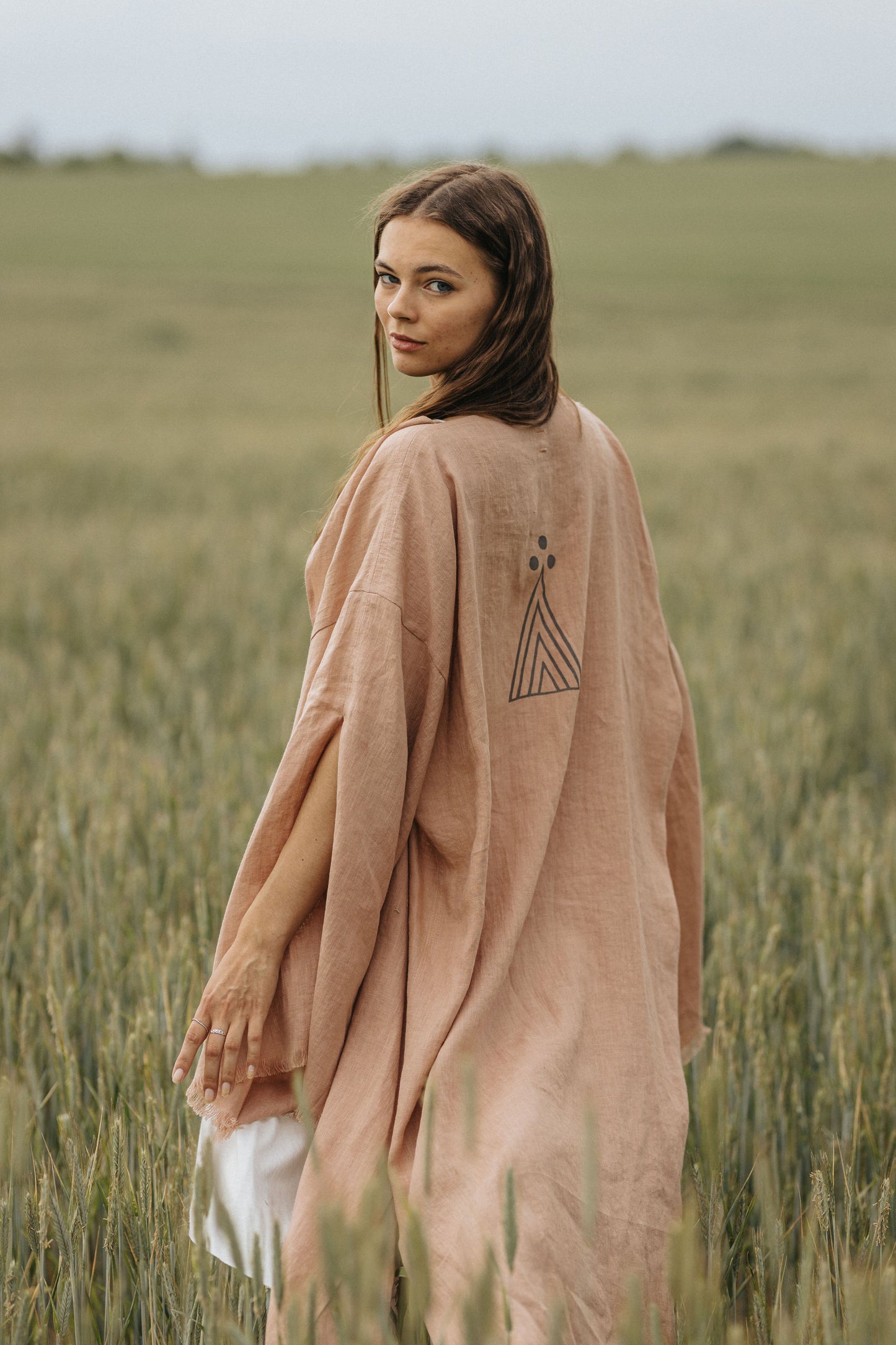 Set of ELYSIAN Pants, Mini Top and KAY Linen Kimono with Belt