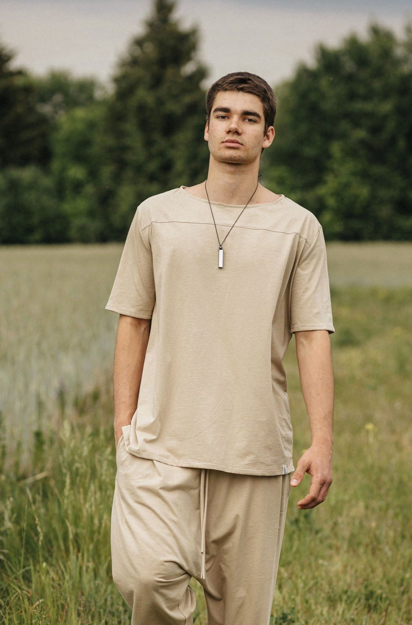 Organic Cotton T-Shirt for men / Beige