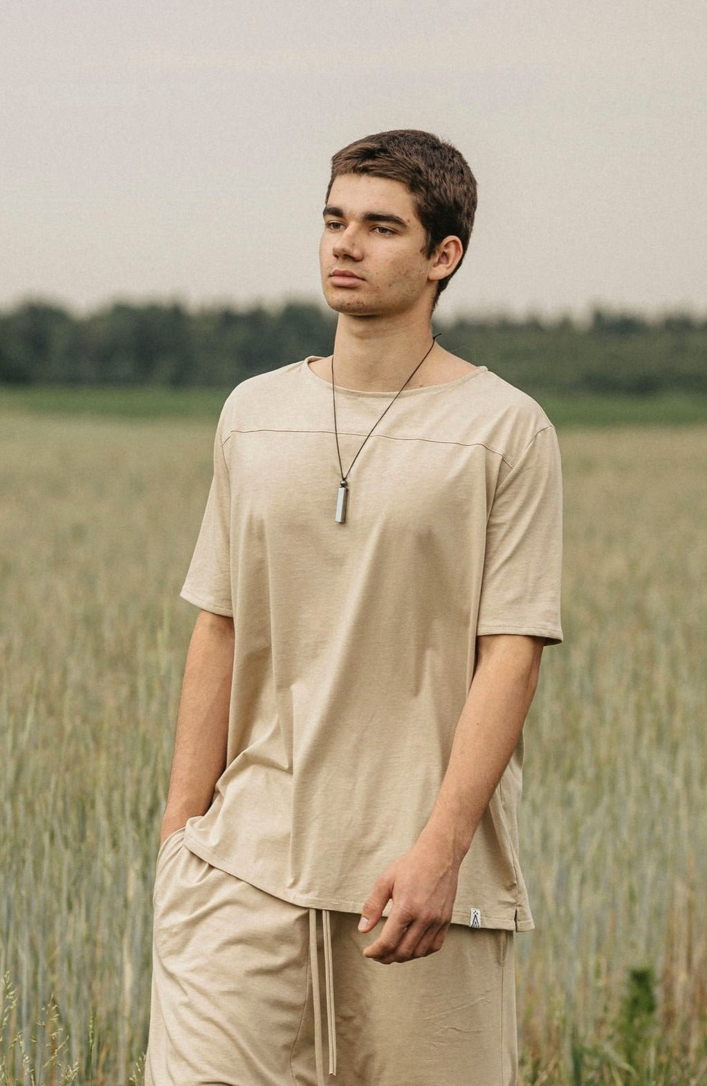 Organic Cotton T-Shirt for men / Beige
