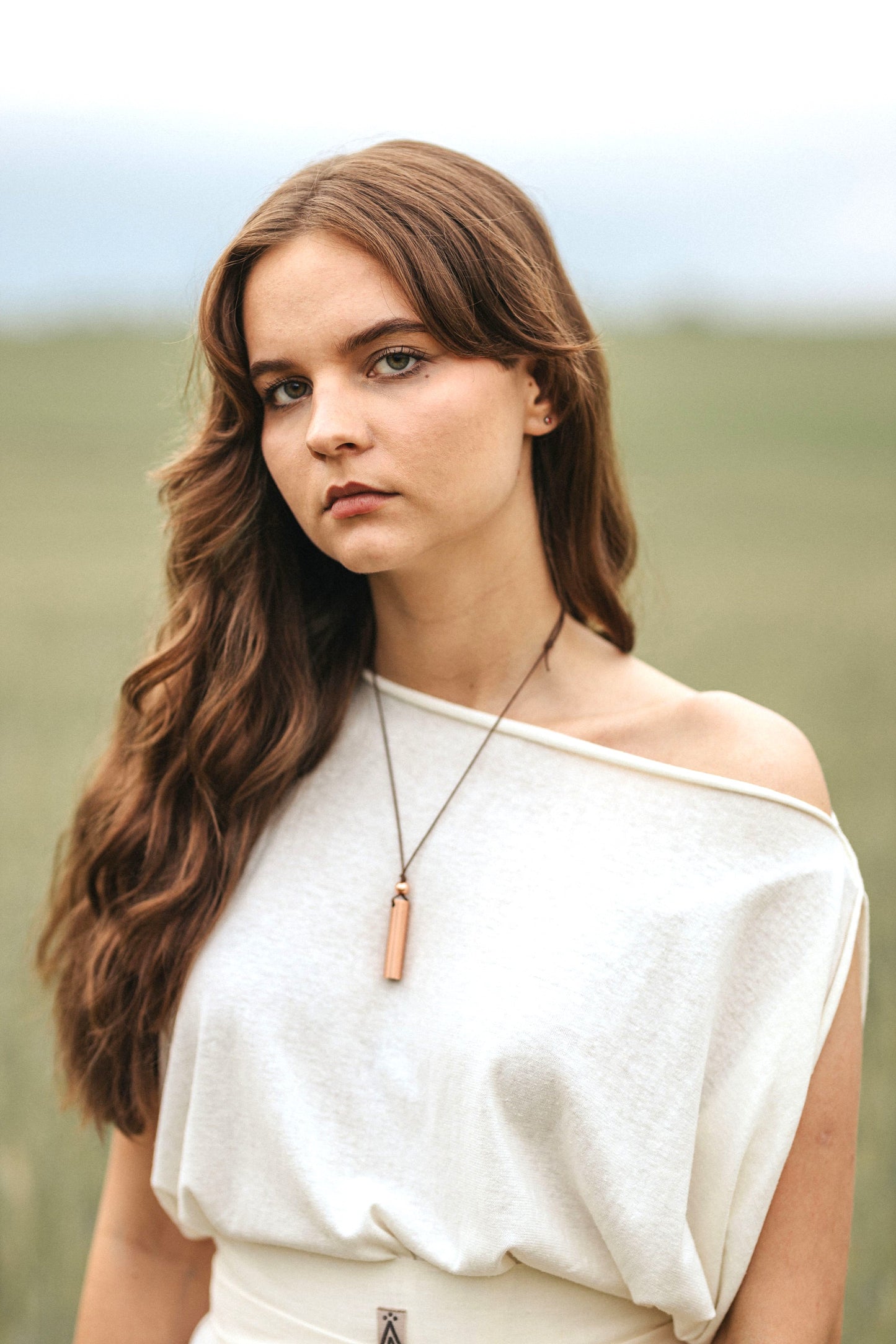 Pure Copper Tube Aether Pendant