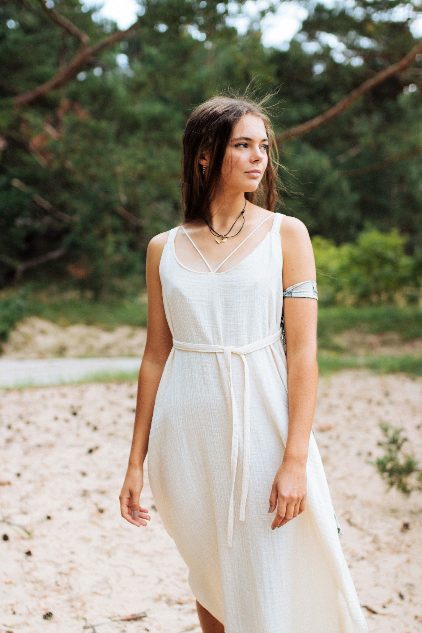 INNAMA Organic Cotton Goddess Dress / Natural